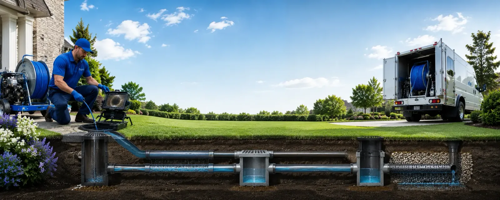 Outdoor drain cleaning information for Shawmut, MT